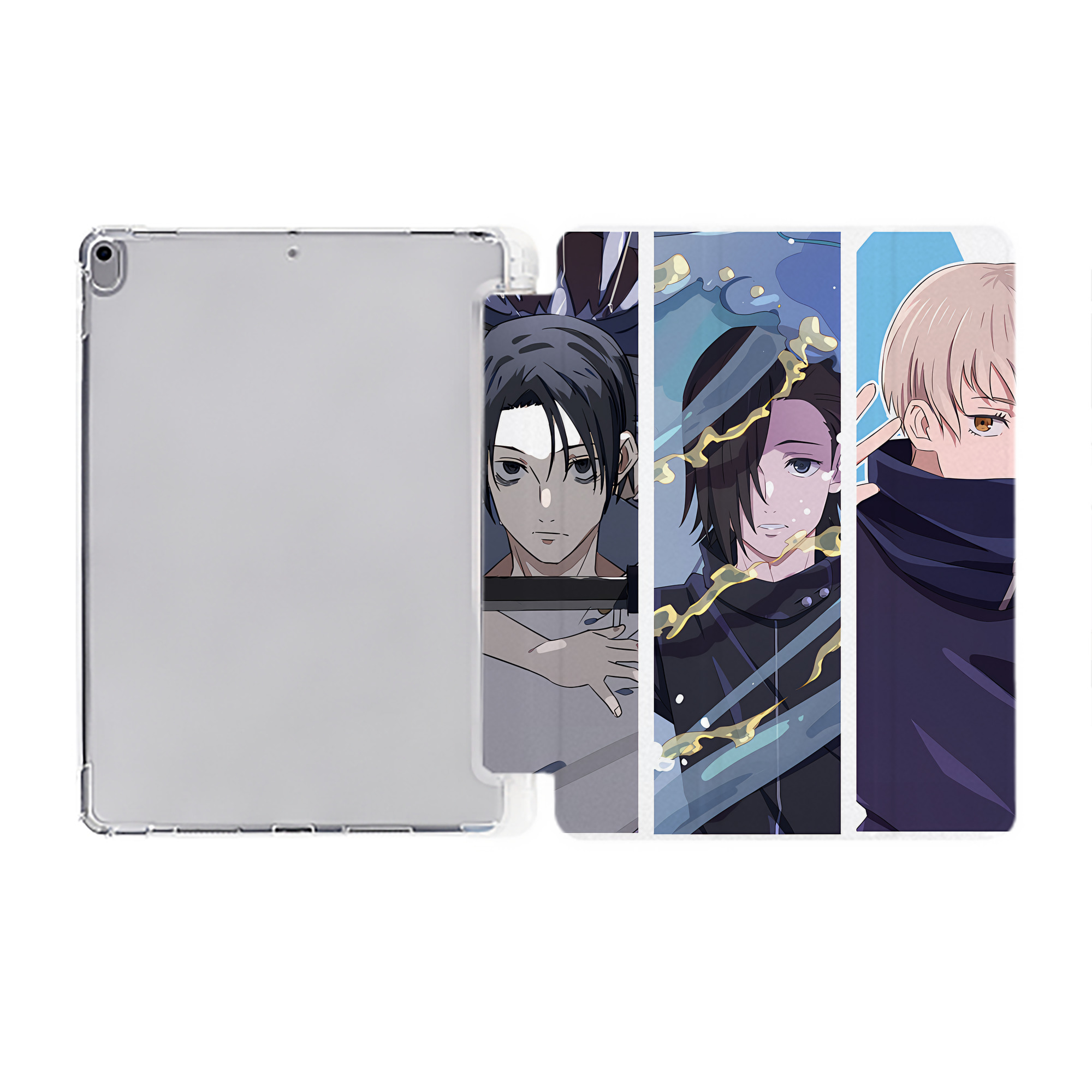 （画像用） SPY×FAMILY间谍家家酒 IPad ケース ペン収納付き 三つ折りスタンド PUレザー×シリコン 対応機種9.5/10.5/10.9インチ